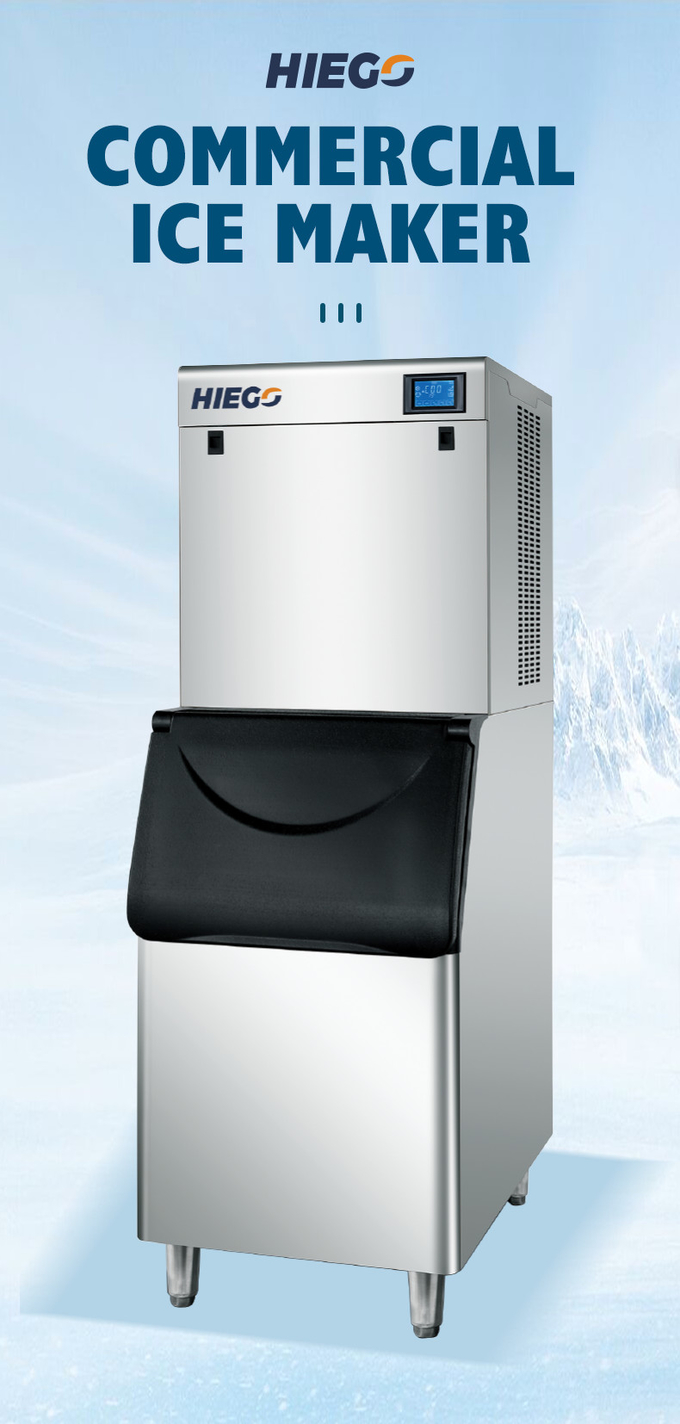 อัตโนมัติ 1,000Ibs เครื่องทำน้ำแข็งเชิงพาณิชย์ 300Kg 400Kg 500Kg Ice Cube Maker Machine 0