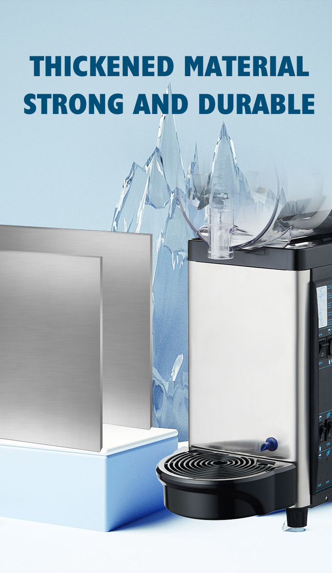12l Commercial Slush Machine เครื่องทำน้ำแข็งเครื่องดื่มแช่แข็ง Slushie 2