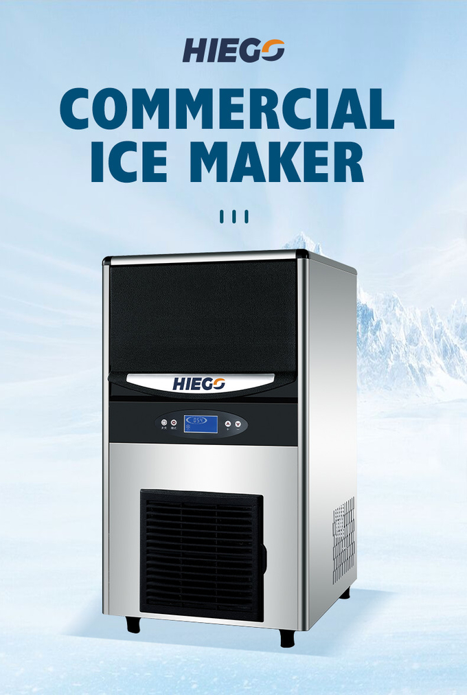 เครื่องทำน้ำแข็งอัตโนมัติแบบพกพาในครัวเรือน 30 กก. Commercial R404a 2