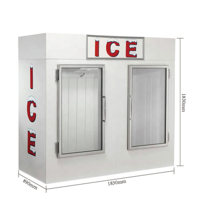 R404a ผู้จัดจำหน่ายน้ำแข็งกลางแจ้งแสดงผู้ค้าไอศกรีมระบายความร้อนด้วยอากาศ