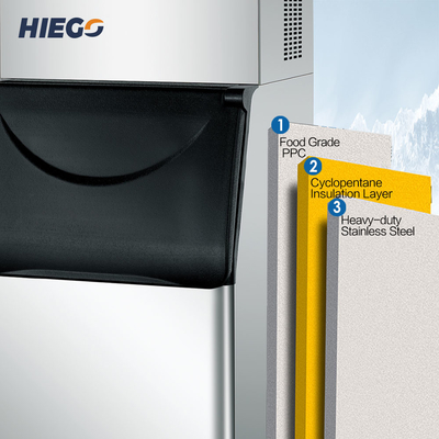 เครื่องทำน้ำแข็งอัตโนมัติ 220V 200KG ต่อวัน เครื่องทำน้ำแข็งก้อนสำหรับอุตสาหกรรม
