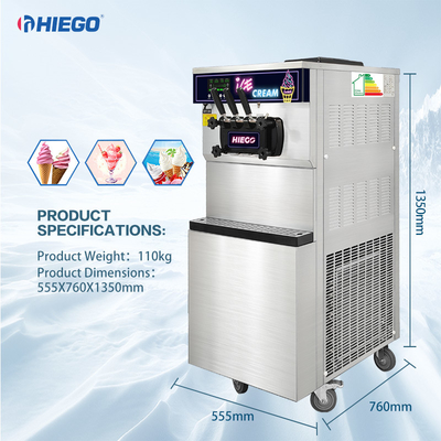 Mobile Gelato Maker Commercial 36l เครื่องทำไอศกรีมเชิงพาณิชย์ของโรงแรม