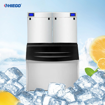 เครื่องทำน้ำแข็งอัตโนมัติซูเปอร์มาร์เก็ต 4400W เครื่องกำเนิดน้ำแข็งระดับเสียงรบกวนต่ำ