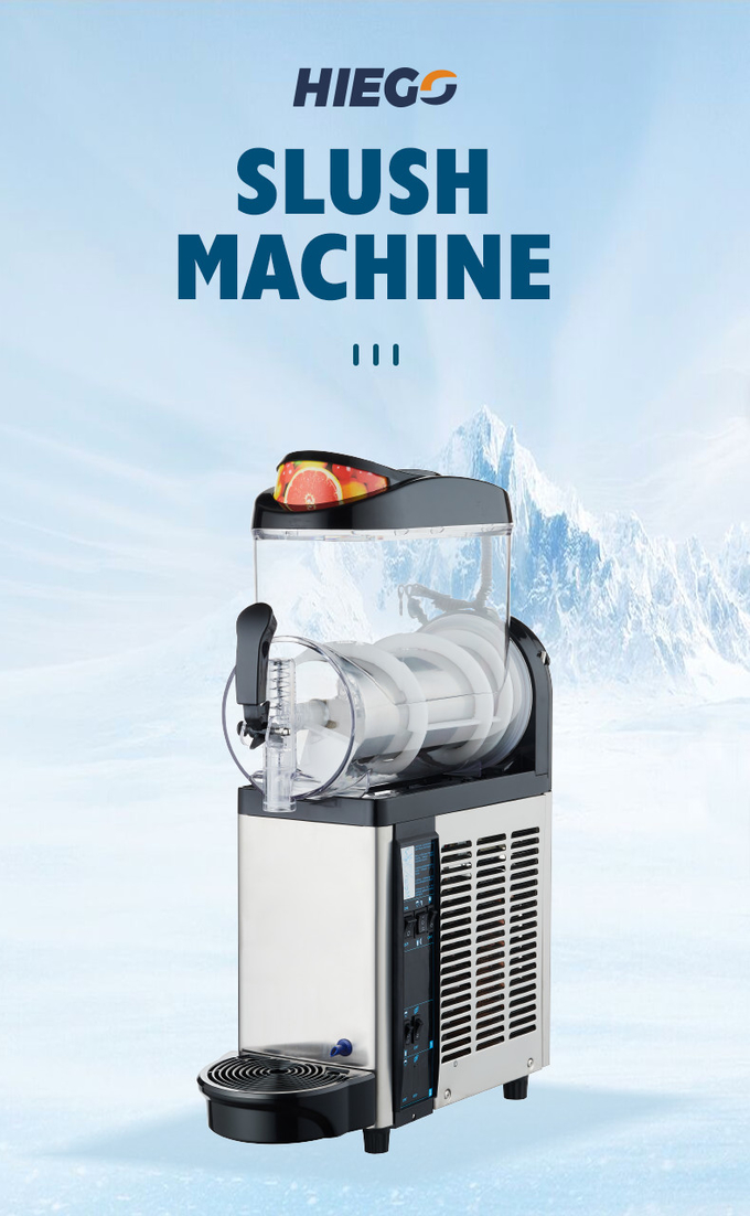 12l Commercial Slush Machine เครื่องทำน้ำแข็งเครื่องดื่มแช่แข็ง Slushie 0