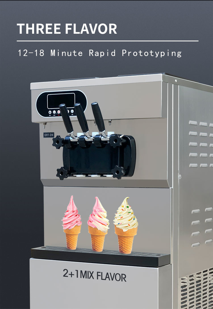 เครื่องทำไอศกรีมเชิงพาณิชย์โรงแรม 36l ผสมเครื่องทำเจลาโต้มือถือเชิงพาณิชย์ 5