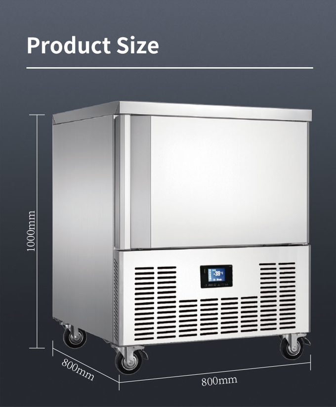 10 Tray Blast Freezer Chiller Air Cooling Small สำหรับเครื่องทำความเย็น Fast Freezing 7