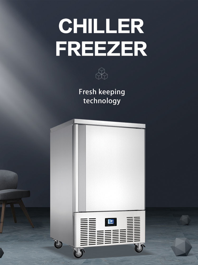 100-200l Blast Freezer Chiller Commercial 5 10 15 ถาดแช่แข็งขนาดเล็กอย่างรวดเร็ว 0