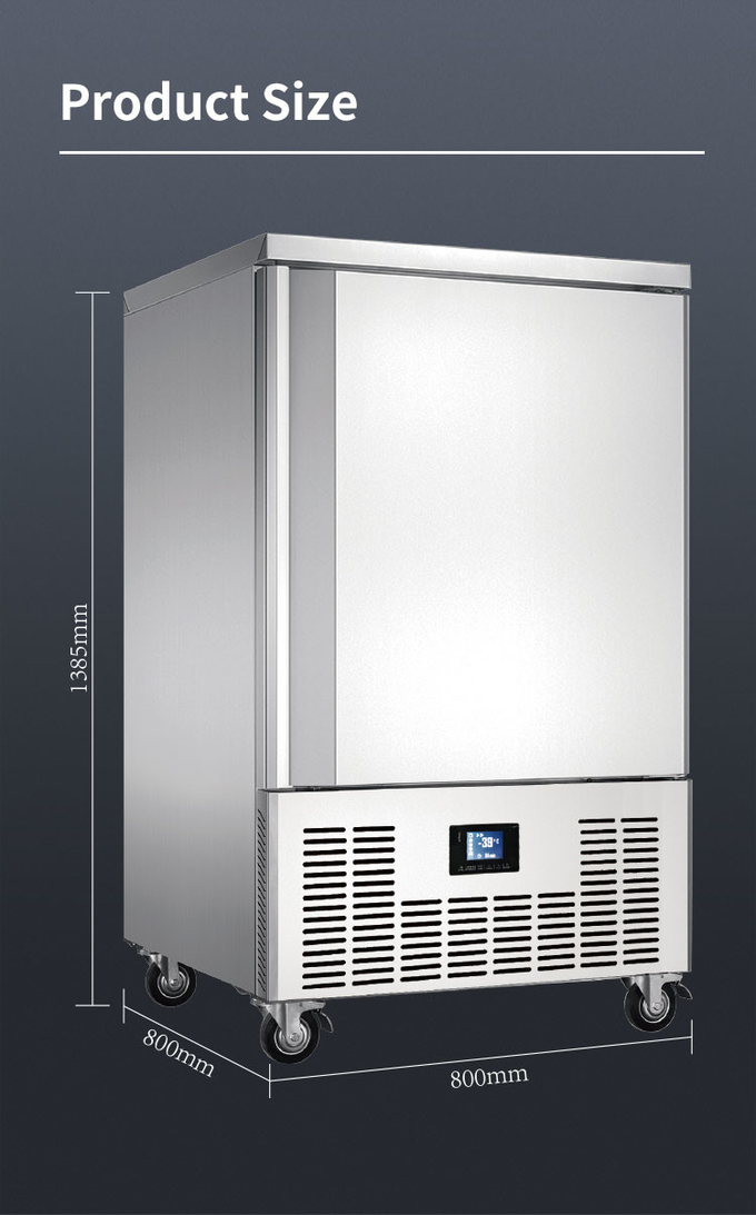 10 Tray Blast Freezer Chiller Air Cooling Small สำหรับเครื่องทำความเย็น Fast Freezing 9