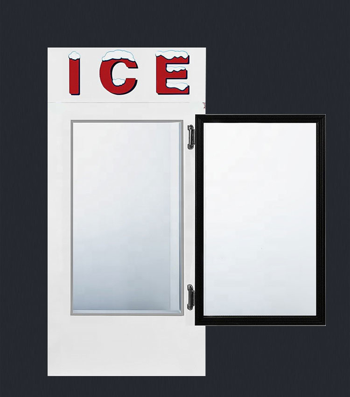 ถังเก็บน้ำแข็งแบบถุง 1699L Ice Merchandiser Freezer พร้อมเอียงด้านหน้า 4